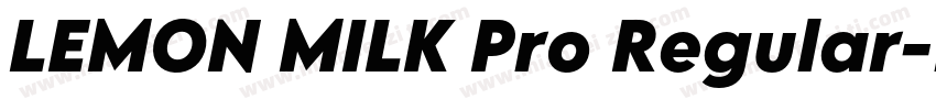 LEMON MILK Pro Regular字体转换